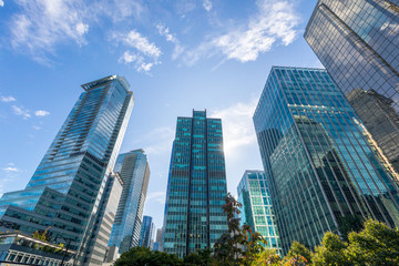 Naklejka premium skyscrapers in downtown vancouver