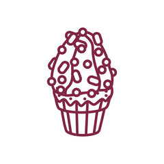 vector cute cupcake sweets art