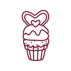 vector cute cupcake sweets art