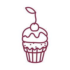 vector cute cupcake sweets art