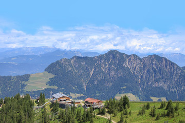 Beautiful view from the mountain "Wiedersbergerhorn", Tyrol (Wildschoenau) - Austria