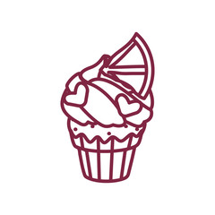 vector cute cupcake sweets art