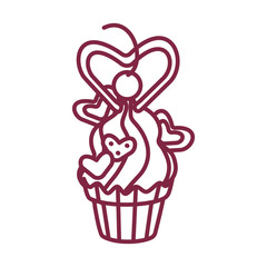 vector cute cupcake sweets art