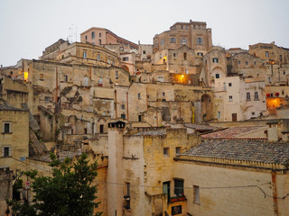Fototapeta premium A day of vacation in the ancient city of Matera in Italy