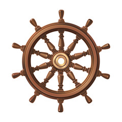 vector boat handwheel, ship wheel helm © Vetra Kori
