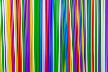 Colorful plastic tubules background.