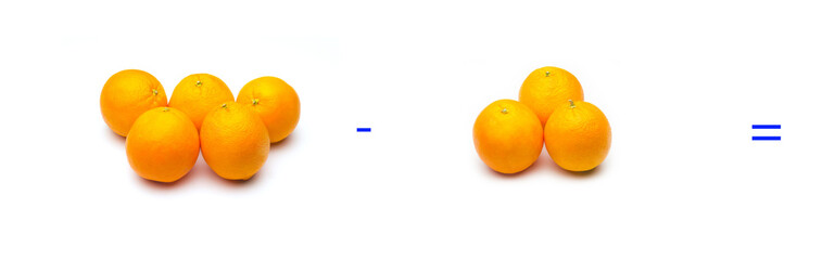 Simple math problems, subtraction problems, simple subtractions