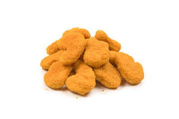 Nuggets isolated on a white background.