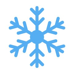 Snowflake icon isolated on white background