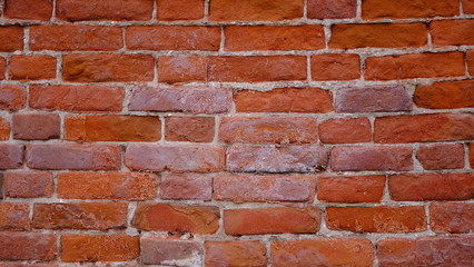  Brickwork on the wall of a building. Brick wall background image for your design
