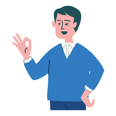 男性　OK　感情