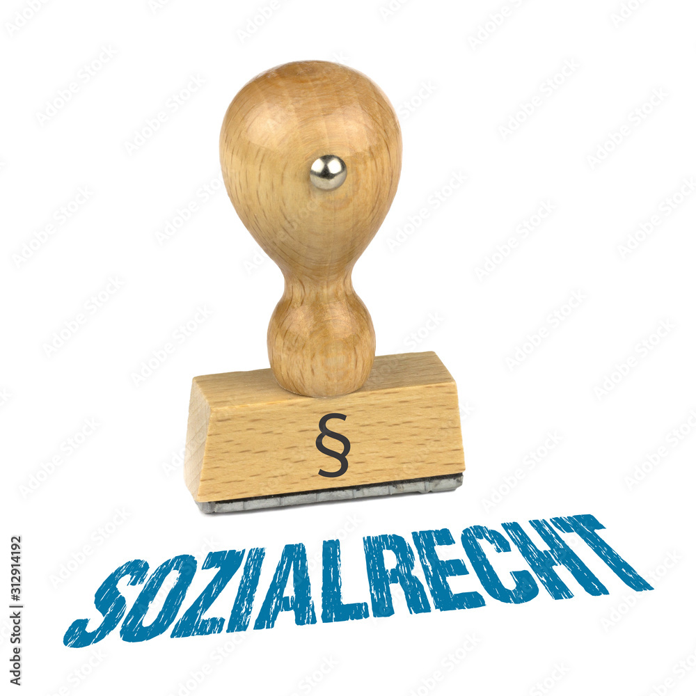 Sticker Sozialrecht / Stempel