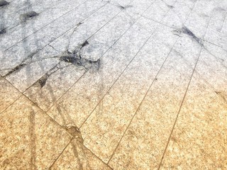 Road surface with cracks in holes - Texture background - Thai walkways