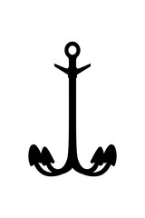vector silhouette graphic anchor