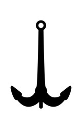 vector silhouette graphic anchor
