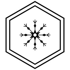 Snow  Warning Sign Symbol Vector Icon design