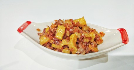 Fried pork lard with fried garlic