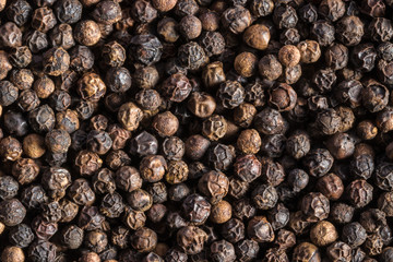 Background made of seeds of black pepper.