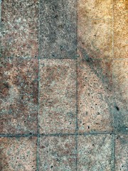 Block the cement floor on the road.