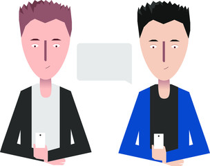 Buisness man card, vector mail.