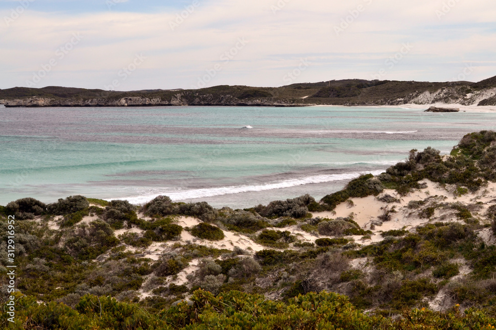 Wall mural coastal view rotnest island perth australia