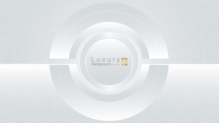 white and Grey Luxury Background Concept. Vector EPS 10