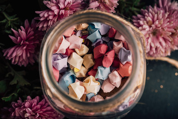 St.Valentine cards set,on different background.Decoration latters.