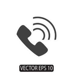 Phone Icon, Vector for Web, Flat Design