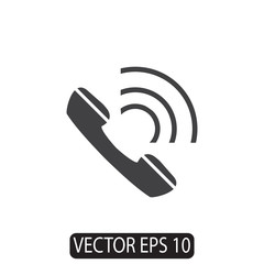 Phone Icon, Vector for Web, Flat Design