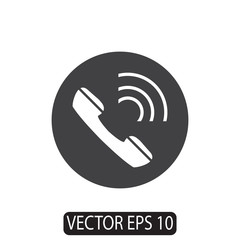 Phone Icon, Vector for Web, Flat Design
