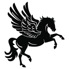 Pegasus Silhouette Side View