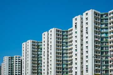 Fototapeta na wymiar building facade, high rise residential real estate 