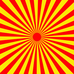 Obraz premium Retro rays comic background. Halftone pop art style