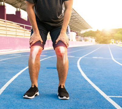 Runners To Exercise Knee Joint Bone Inflamed