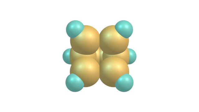 Rotating isolated barrelene molecule video