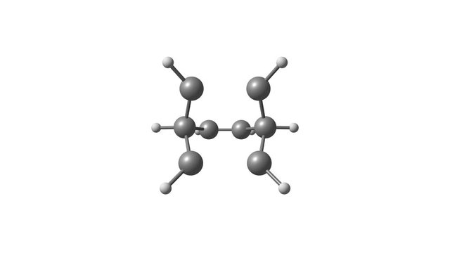 Rotating isolated barrelene molecule video