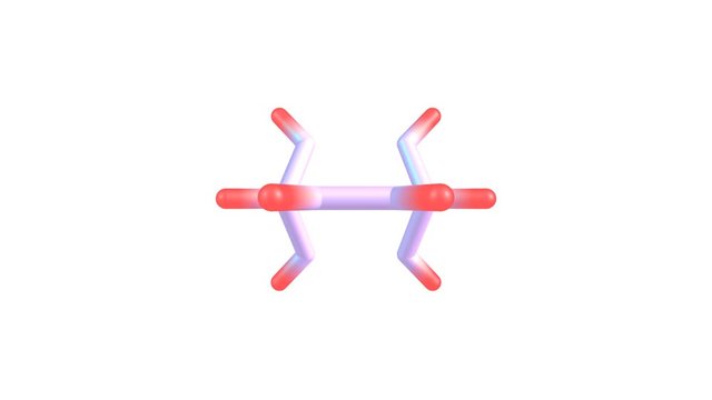 Rotating isolated barrelene molecule video