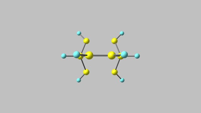 Rotating isolated barrelene molecule video