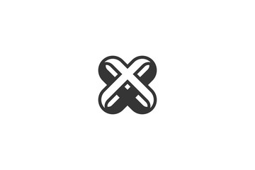 Letter X Logo design vector template