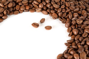 Obraz premium heap of roasted coffee beans