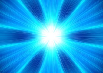 abstract blue background with rays of light