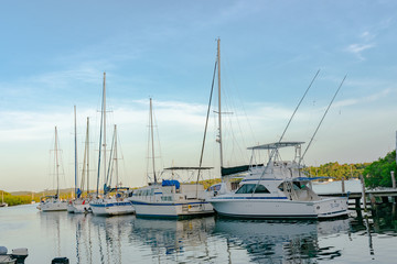 Fototapeta premium yachts in the harbor