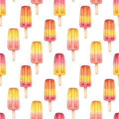 Watercolor Popsicle Pattern