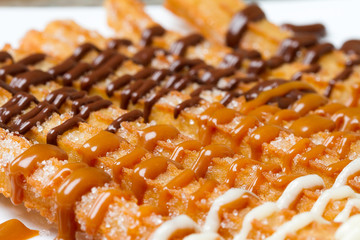 churros, spanish fritters, chocolate, coffee, fried, strawberry, food, breakfast, snack, sweet, baked, delicious, tasty, lunch, cuisine, sugar, dinner, pancake, chicken, gourmet, pie