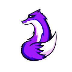 Fox esport mascot logo design © Artchilles