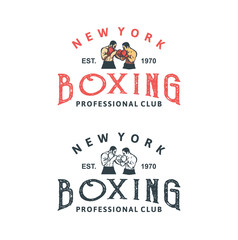 boxing t shirt design two boxer fight in vintage retro illustration style