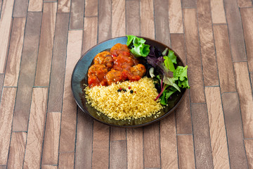 Delicious Provencal and semolina meatballs