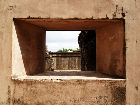 Kenongo building in the Taman Sari area. Taman Sari is the site of former royal garden of the Sultanate of Yogyakarta