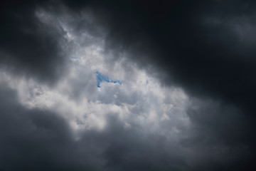 Obraz na płótnie Canvas Background of storm clouds before a thunder-storm
