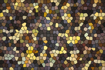 Geometrischer, orientalischer, 20 er Jahre Mosaik Hintergrund in gold, gelb, braun, schwarz mit abstrakten Muster